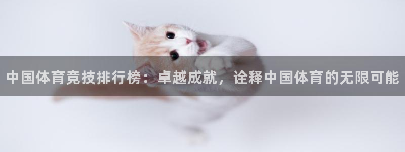 vsport体育官网下载：中国体育竞技排行榜：卓越成就，诠释